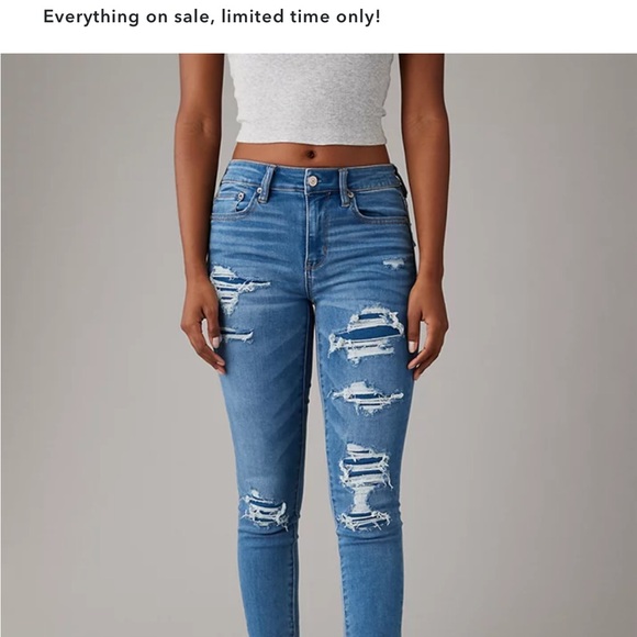 American Eagle Next Level Patched High-Waisted Jegging Size000 Regular - Picture 5 of 5